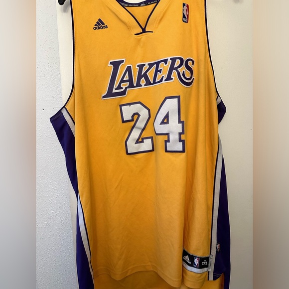 Adidas NBA Swingman Los Angeles Lakers Kobe Bryant Jersey Home Gold Size 2XL - Picture 1 of 9
